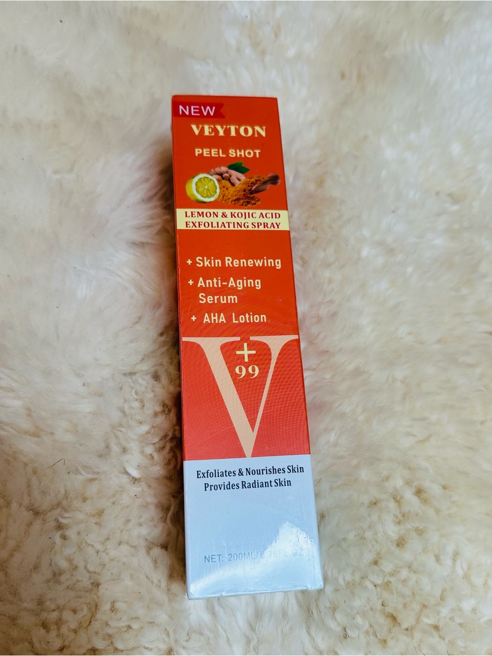 NWT Veyton Peel Shot - Lemon & Kojic Acid Exfoliating Spray